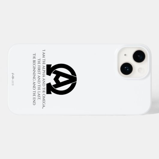 Offenbarung 22:13: Alpha und Omega Case-Mate iPhone Hülle (Rückseite (Horizontal))