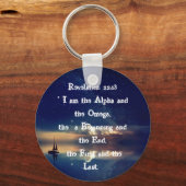 Offenbarung 22:13 _ Das Alpha und das Omega Schlüsselanhänger (Vorderseite)