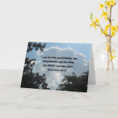 Offenbarung 22:13 Ich bin Alpha und Omega.. Karte (Gelbe Blume)