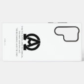 Offenbarung 22:13: Ich bin die Alpha und die Omega Samsung Galaxy Hülle (Rückseite (Horizontal))