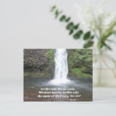 Offenbarung 22:17 postkarte (Stehend Vorderseite)