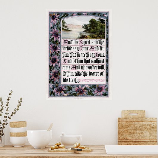 Offenbarung 22:17 Print Poster (Küche)