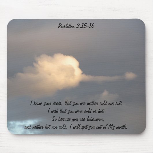 Offenbarung 3:15-16 mousepad (Vorne)