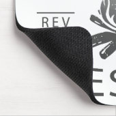 Offenbarung 3:15 Seid auf Feuer für Jesus Christli Mousepad (Ecke)