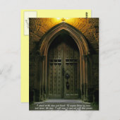 Offenbarung 3:20 große Tür Postkarte (Vorne/Hinten)