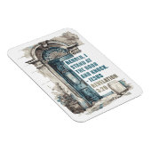 Offenbarung 3:20 Ich stehe an der Tür und klopfe Magnet (Rechte Seite)