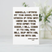 Offenbarung 3:20 KJV Bibelschrift Begrüßung Karte (Stehend Vorderseite)