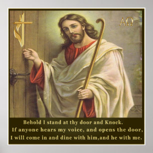 Offenbarung 3:20 Poster