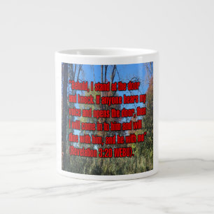 Offenbarung 3:20 WEBU-Tasse Jumbo-Tasse