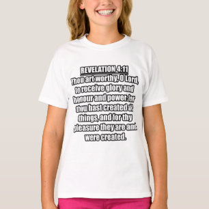 Offenbarung 4:11 KJV Bibelvers T-Shirt