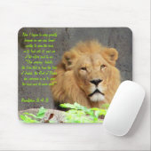 Offenbarung 5:4-5 mit männlicher Löwe Mousepad (Mit Mouse)