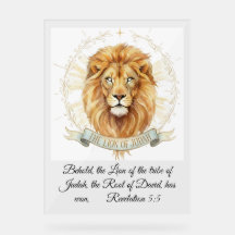 Offenbarung 5,5 Löwe von Juda Bibel-Aquarell