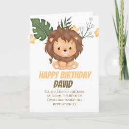 Offenbarung 5,5 Löwe von Juda Christliche Grüße Karte