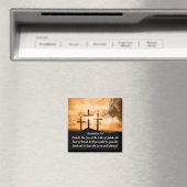 Offenbarung 5 Löwe von Judah Three Crosses Sunset Magnet (In Situ (Geschirrspüler))