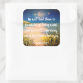 Offenbarung 7:17 Aufkleber für Christliche Bibelbi (Tasche)