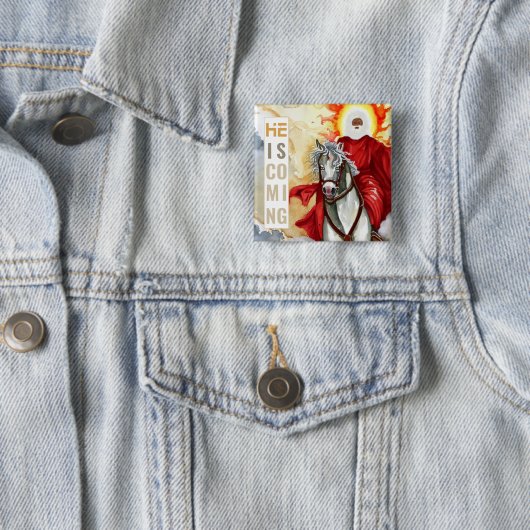 Offenbarung Die zweite kommende Armageddon-Apokaly Button (Beispiel)