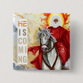 Offenbarung Die zweite kommende Armageddon-Apokaly Button (Vorderseite)