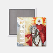 Offenbarung Die zweite kommende Armageddon-Apokaly Magnet (Vorderseite/Rückseite)