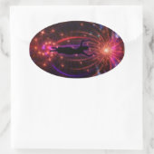 Offenbarung Ovaler Aufkleber (Tasche)