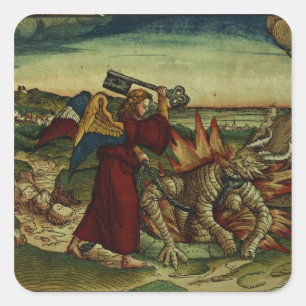 Offenbarung Quadratischer Aufkleber