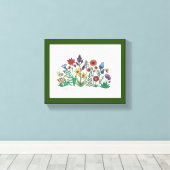 Offenbarung von kühlen Blume Stretched Canvas Prin Leinwanddruck (Insitu (Holzboden))