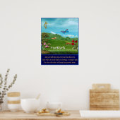 Offenbarungen 21:4 Schrift-Poster Poster (Küche)