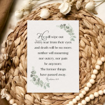 Offenbarungen 21:4 Sympathiekarte