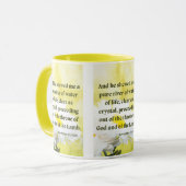 Offenbarungen 22:1 KJV Bibelschrift Bild Zwei-Ton Tasse (Vorderseite Links)