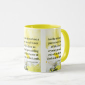 Offenbarungen 22:1 KJV Bibelschrift Bild Zwei-Ton Tasse (VorderseiteRechts)