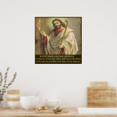 Offenbarungen 3:20 siehe, ich stehe an der Tür Poster (Küche)