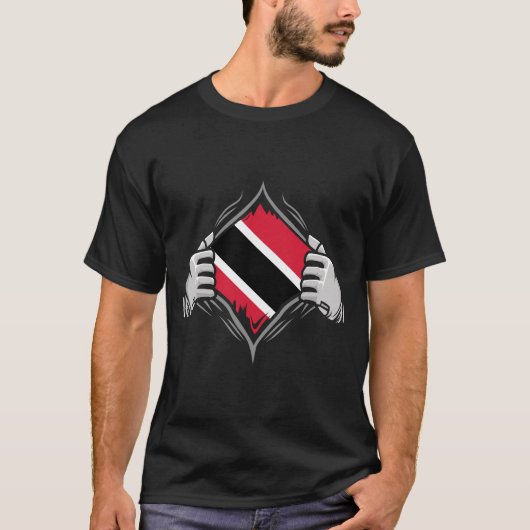 Offenbarungsflagge in Trinidad und Tobago T-Shirt (Vorderseite)