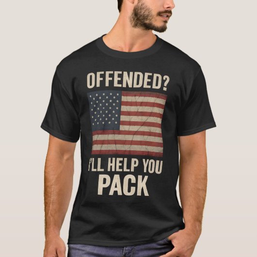 Offended I'll Help You Pack T-Shirt (Vorderseite)