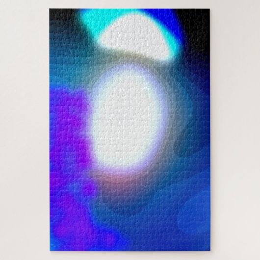 Offene 7003 blaue und Lila Abstrakte Kunst Puzzle (Vertikal)