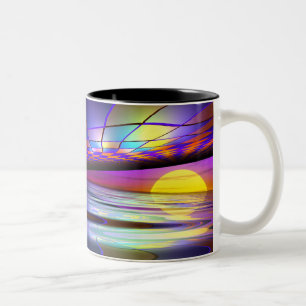 Offene Alienwelt unter der Sonne Zweifarbige Tasse
