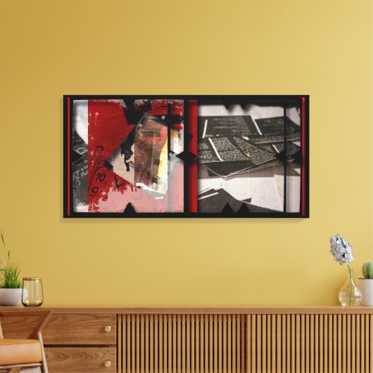 Offene Arbeit über die Open Red 11 Leinwand Fotomo (Insitu (Wohnzimmer))