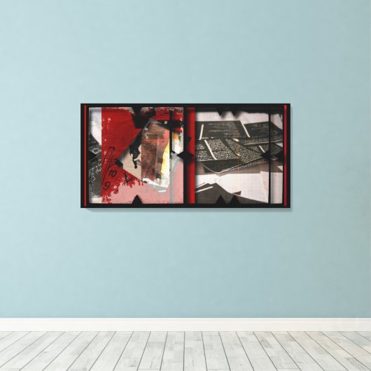 Offene Arbeit über die Open Red 11 Leinwand Fotomo (Insitu (Holzboden))