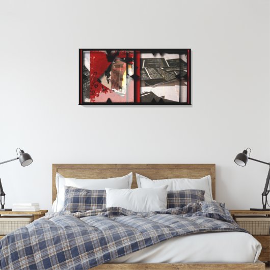 Offene Arbeit über die Open Red 11 Leinwand Fotomo (Insitu (Schlafzimmer))