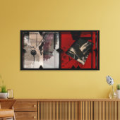 Offene Arbeit über die Open Red 12 Leinwand Fotomo (Insitu (Wohnzimmer))