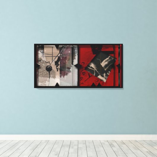 Offene Arbeit über die Open Red 12 Leinwand Fotomo (Insitu (Holzboden))