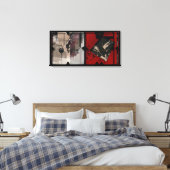 Offene Arbeit über die Open Red 12 Leinwand Fotomo (Insitu (Schlafzimmer))