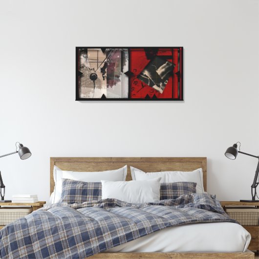 Offene Arbeit über die Open Red 12 Leinwand Fotomo (Insitu (Schlafzimmer))