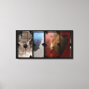 Offene Arbeit über die Open Red 13 Leinwand Fotomo