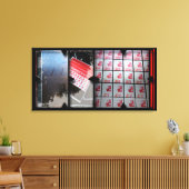 Offene Arbeit über die Open Red 15 Leinwand Fotomo (Insitu (Wohnzimmer))