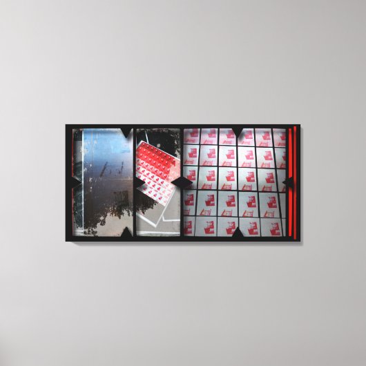 Offene Arbeit über die Open Red 15 Leinwand Fotomo (Vorderseite)