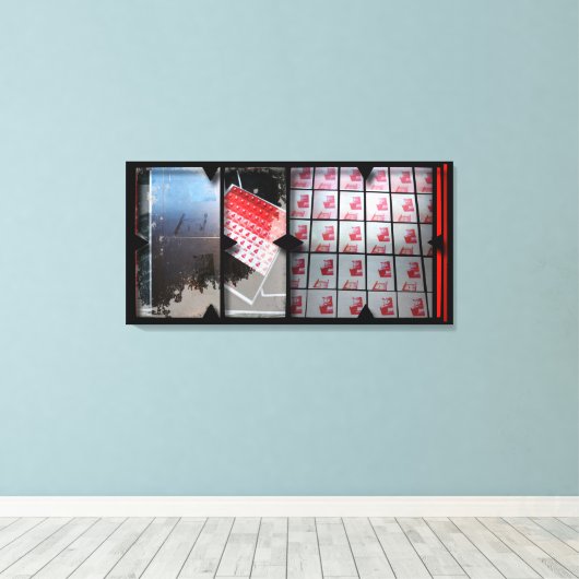 Offene Arbeit über die Open Red 15 Leinwand Fotomo (Insitu (Holzboden))