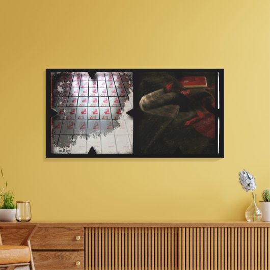 Offene Arbeit über die Open Red 16 Leinwand Fotomo (Insitu (Wohnzimmer))