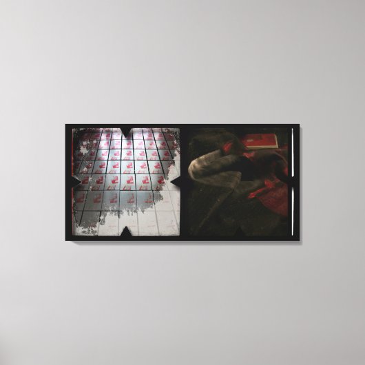 Offene Arbeit über die Open Red 16 Leinwand Fotomo (Vorderseite)