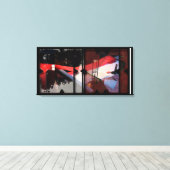 Offene Arbeit über die Open Red 17 Leinwand Fotomo (Insitu (Holzboden))