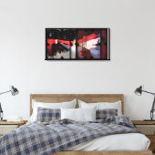 Offene Arbeit über die Open Red 17 Leinwand Fotomo (Insitu (Schlafzimmer))
