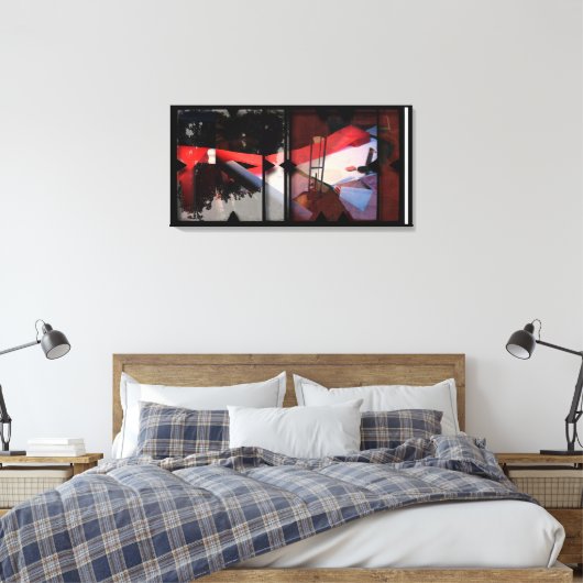 Offene Arbeit über die Open Red 17 Leinwand Fotomo (Insitu (Schlafzimmer))